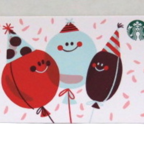 Starbucks 2020 Party Balloons Card NO VALUE